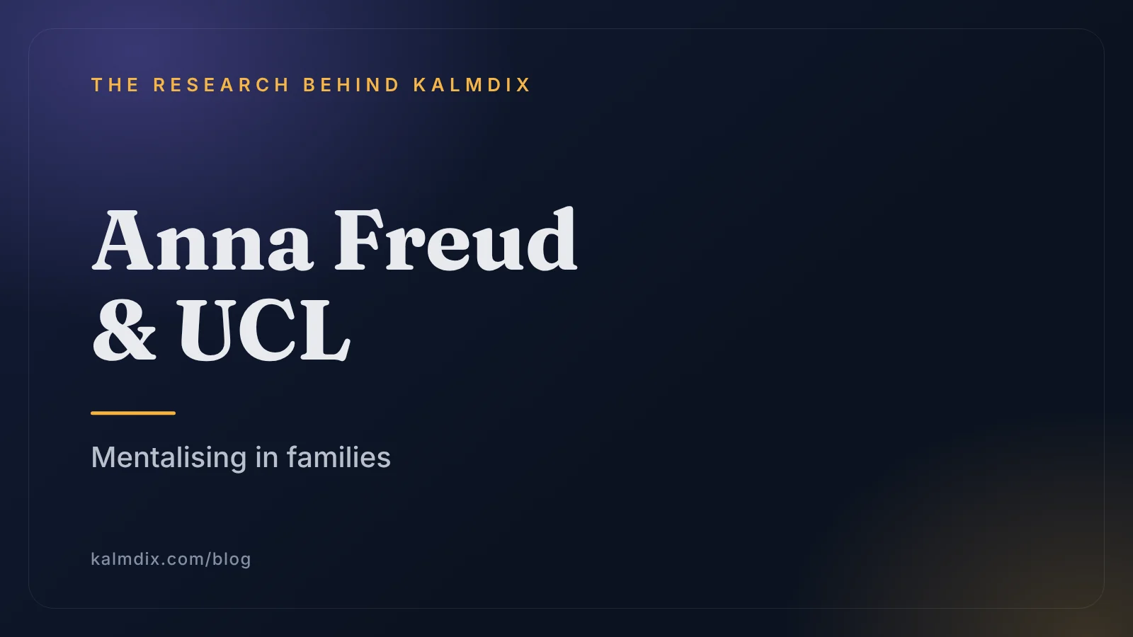 Text cover with the name Anna Freud & UCL and the words Mentalising in families