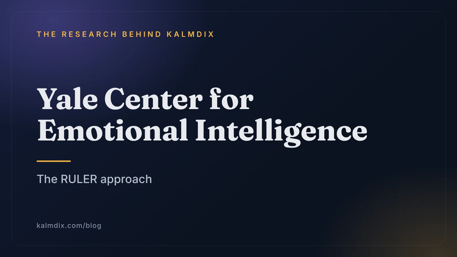 Text cover with the name Yale Center for Emotional Intelligence and the words The RULER approach